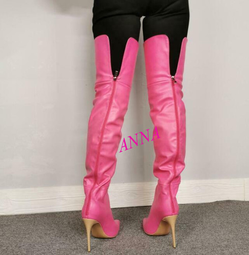 Stivali alti donna sexy tacco
