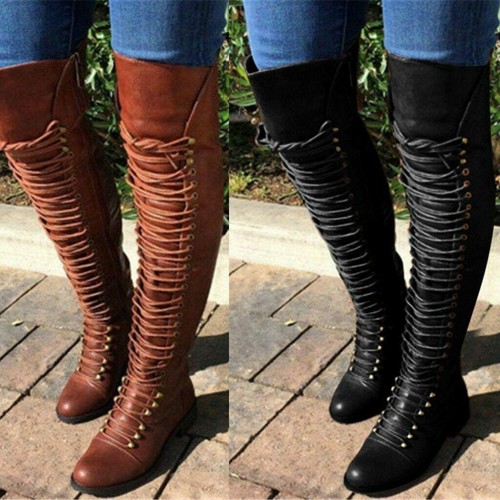 Scarpe donna stivali alti