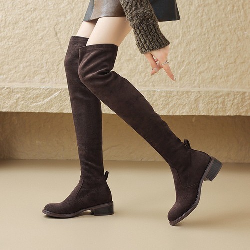 Scarpe donna punta tonda tacco