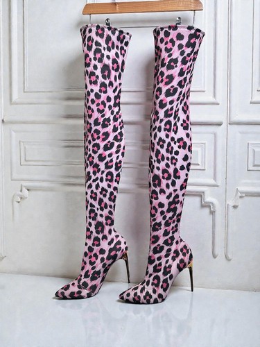 Stivali alti moschino rosa - alti,