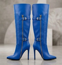 Stivali alti alla coscia blu
