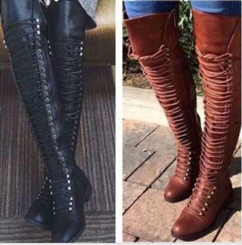 Stivali donna punk - , coscia